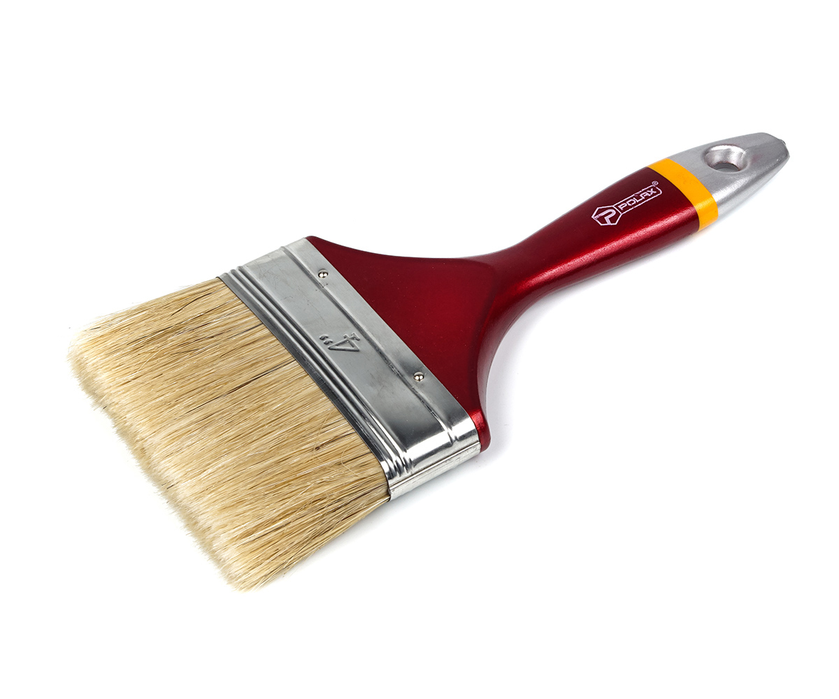 Пензель "Євро" 4"/100мм дерев`яна ручка, змішан ворс, Polax